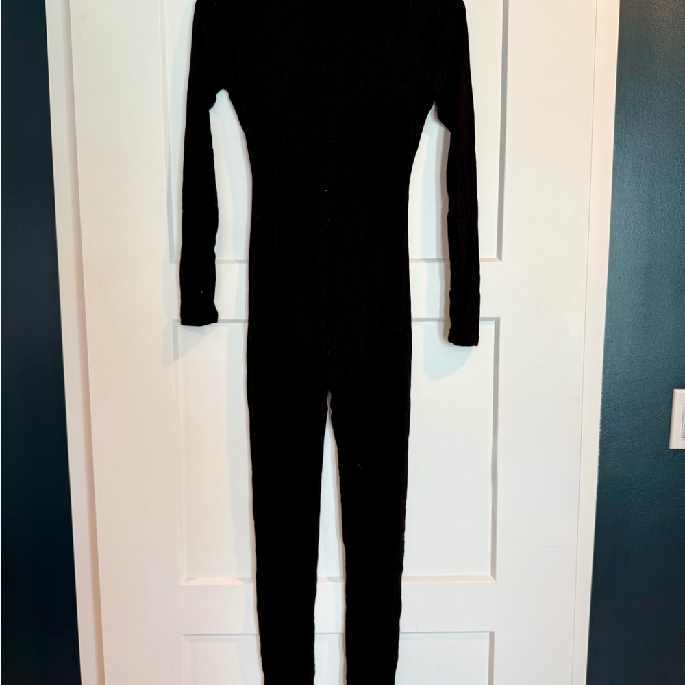 Sleek Black Long Sleeve Bodysuit